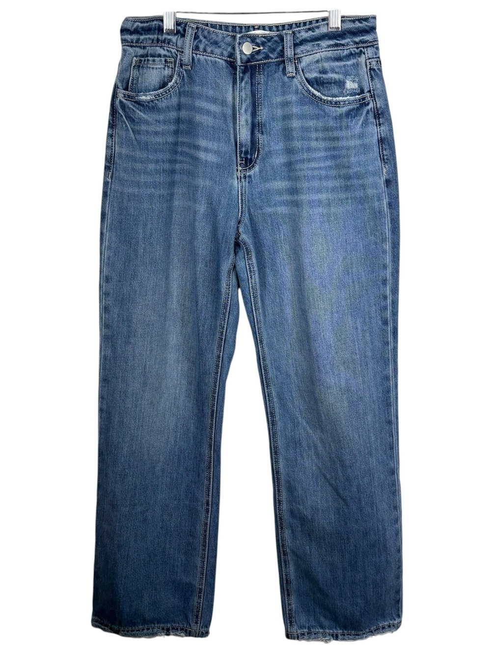 Altar'd State Medium Wash High Rise Straight Leg Fit Denim Jeans 26 Casual Y2K